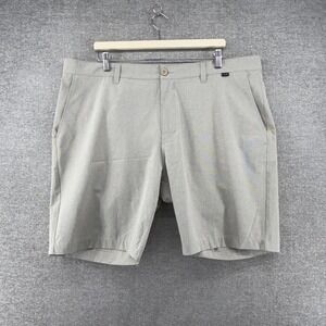 Travis Mathew Golf Chino Shorts Men Size 40x9 Beige Performance Casual